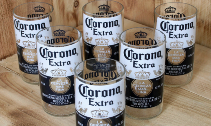 Corona Extra bier drinkglazen